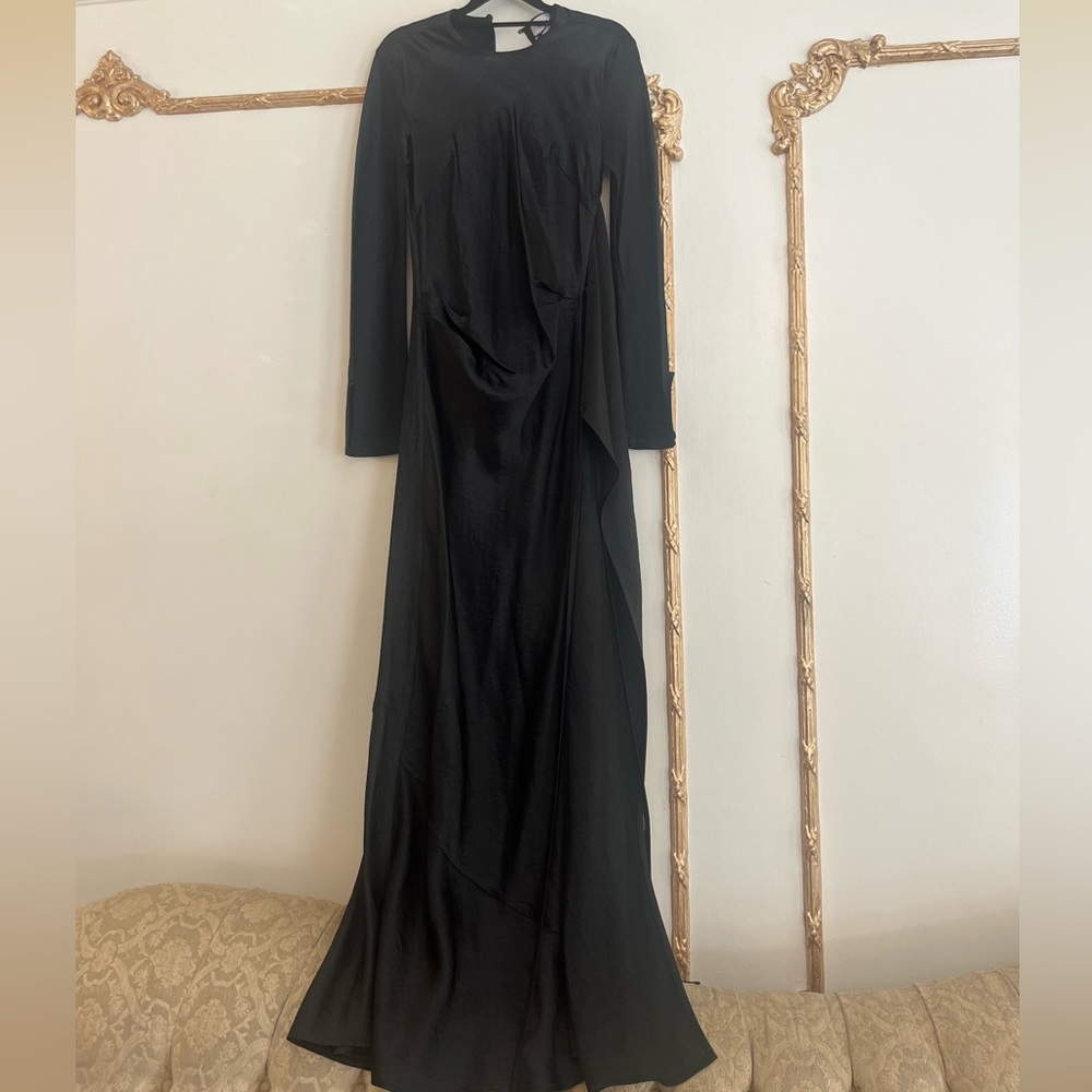 Romy Black Long Sleeve Dress